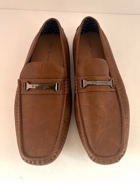 Tommy Hilfiger Men's Tan Leather Bit Loafers